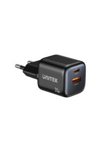 Obrázok pre UNITEK síťová nabíječka 2x GAN 20 W, černá