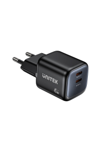Obrázok pre SÍŤOVÁ NABÍJEČKA 2× GAN 45 W, 2× USB-C PD, QC
