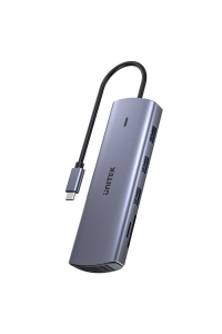 UNITEK USB-C HUB 9 v 1, HDMI, VGA, SD, RJ45, PD 100 W Obrázok pre UNITEK USB-C HUB 9 v 1, HDMI, VGA, SD, RJ45, PD 100 W