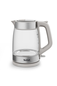 Tefal Glass Kettle KI605B30 elektrická konvice 1,7 l 2200 W Šedá, Stříbrná, Průhledná Obrázok pre Tefal Glass Kettle KI605B30 elektrická konvice 1,7 l 2200 W Šedá, Stříbrná, Průhledná