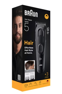 Braun HC5530 zastřihovač vousů a vlasů Černá 17 Nikl-metal hydridová (NiMH) Obrázok pre Braun HC5530 zastřihovač vousů a vlasů Černá 17 Nikl-metal hydridová (NiMH)