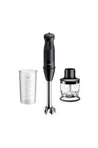 Braun MultiQuick 3 MQ30201M 0,6 l Ponorný mixér 900 W Černá, Saténová ocel Obrázok pre Braun MultiQuick 3 MQ30201M 0,6 l Ponorný mixér 900 W Černá, Saténová ocel