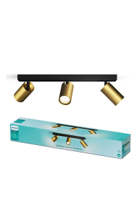 Philips Stropní/nástěnné bodové svítidlo Idris, 3× Obrázok pre Philips Stropní/nástěnné bodové svítidlo Idris, 3×