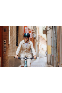 Obrázok pre Cyklistická přilba HJC CALIDO PLUS Bílá, Šedá PEARL WHITE GREY, velikost L