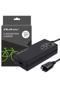 Obrázok pre Qoltec Szybka Ładowarka do roweru elektrycznego 36V | 42V | 2A | wtyczka Bosch 3Pin +kabel zasilający