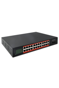 Qoltec Przełącznik sieciowy SWITCH Gigabit Ethernet | 24x RJ45 | 2x SFP | 1000 Mb/s Obrázok pre Qoltec Przełącznik sieciowy SWITCH Gigabit Ethernet | 24x RJ45 | 2x SFP | 1000 Mb/s
