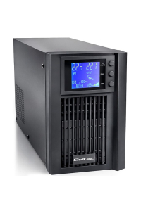 Qoltec Zasilacz awaryjny UPS Pure Sine Wave | 1kVA | 800W | AVR | LCD | Czysty Sinus Obrázok pre Qoltec Zasilacz awaryjny UPS Pure Sine Wave | 1kVA | 800W | AVR | LCD | Czysty Sinus
