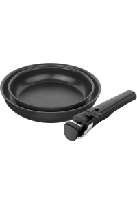 Obrázok pre ZWILLING UNLOCK Zestaw 2 patelni ceramicznych + uchwyt - czarny