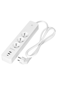 INTELIGENTNA LISTWA ZASILAJĄCA OR-SH-17520/W (3 GNIAZDA + 2 USB + 1 USB-C) 1.8 m ORNO Obrázok pre INTELIGENTNA LISTWA ZASILAJĄCA OR-SH-17520/W (3 GNIAZDA + 2 USB + 1 USB-C) 1.8 m ORNO