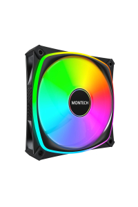 Montech AX120 PRO Počítačová skříň Ventilátor 12 cm Černá 3 kusů Obrázok pre Montech AX120 PRO Počítačová skříň Ventilátor 12 cm Černá 3 kusů