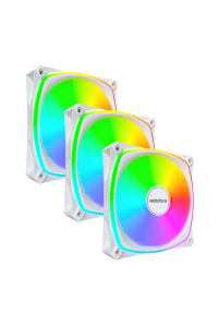 Montech RX120 PRO Počítačová skříň Ventilátor 12 cm Bílá 3 kusů Obrázok pre Montech RX120 PRO Počítačová skříň Ventilátor 12 cm Bílá 3 kusů