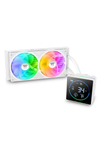 Obrázok pre Thermaltake TH240-S V3 ARGB Procesor Kapalinový chladič typu vše v jednom 12 cm Bílá 1 kusů