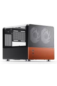 Obrázok pre Jonsbo V12 BLACK computer case Black, Wood