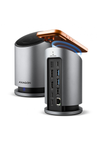 Obrázok pre Axagon HMC-WL9 dokovací stanice/replikátor portů Kabel USB 3.2 Gen 2 (3.1 Gen 2) Type-C Šedá