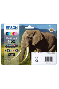 Obrázok pre Epson Elephant Multipack 6-colours 24XL Claria Photo HD Ink