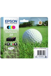 Obrázok pre Epson Golf ball Balíček čtyř inkoustů 34 Golfový míček DURABrite Ultra
