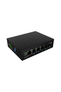 Obrázok pre SWITCH LANBERG ILGE-4P-2S-90 LIGHT INDUSTRIAL POE 1XBT 3XAT 2XSFP DIN GIGABIT ETHERNET