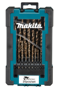 MAKITA ZESTAW WIERTEŁ DO METALU HSS-G M-FORCE 25szt.1-13mm Obrázok pre MAKITA ZESTAW WIERTEŁ DO METALU HSS-G M-FORCE 25szt.1-13mm