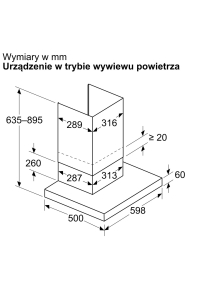 Obrázok pre Odsavač par BOSCH DWB63BC60