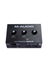 M-AUDIO M-Track Solo USB Zvukové rozhraní Předzesilovač Crystal 16 bit 48 kHz Černá Obrázok pre M-AUDIO M-Track Solo USB Zvukové rozhraní Předzesilovač Crystal 16 bit 48 kHz Černá