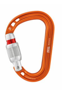 Obrázok pre Petzl Rocha Uzamykatelná karabina Tvar D Hliník Oranžová 1 kusů