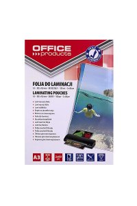 Obrázok pre OFFICE PRODUCTS Laminovací fólie, A3, 2x80 mikronů, lesklá, 100 ks, průhledná