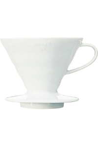Keramický dripper V60-02 HARIO, bílý Obrázok pre Keramický dripper V60-02 HARIO, bílý