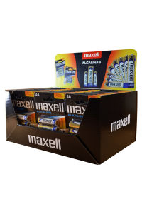 Baterie Maxell Alkaline LR6 AA, balení po 4 ks (30 blistrových balení/120 ks baterií) Obrázok pre Baterie Maxell Alkaline LR6 AA, balení po 4 ks (30 blistrových balení/120 ks baterií)
