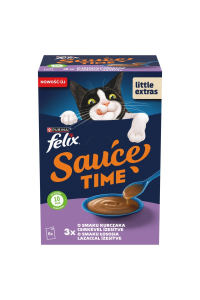 PURINA Felix Sauce Time Box - mokré krmivo pro kočky - 6x40g Obrázok pre PURINA Felix Sauce Time Box - mokré krmivo pro kočky - 6x40g