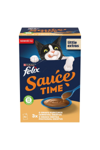 PURINA Felix Sauce Time Box - mokré krmivo pro kočky - 6x40g Obrázok pre PURINA Felix Sauce Time Box - mokré krmivo pro kočky - 6x40g