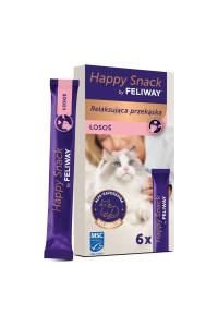 Obrázok pre CEVA Feliway Happy snack Salmon - pamlsek pro kočky - 6x15g