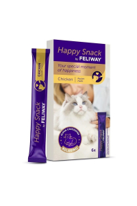 Obrázok pre CEVA Feliway Happy snack Chicken - pamlsek pro kočky - 6x15g