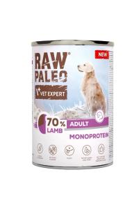 VETEXPERT Raw Paleo Mono Jehněčí - vlhké krmivo pro psy - 400g Obrázok pre VETEXPERT Raw Paleo Mono Jehněčí - vlhké krmivo pro psy - 400g