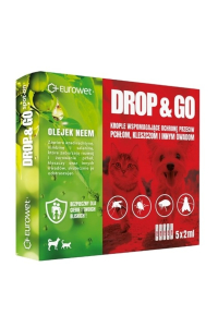 EUROWET Drop&Go Spot-on – kapky proti blechám a klíšťatům pro psa a kočku – 5x2 ml Obrázok pre EUROWET Drop&Go Spot-on – kapky proti blechám a klíšťatům pro psa a kočku – 5x2 ml