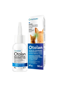 EUROWET Otolan - tekutý přípravek na odstraňování ušního mazu pro psy a kočky - 50 ml Obrázok pre EUROWET Otolan - tekutý přípravek na odstraňování ušního mazu pro psy a kočky - 50 ml