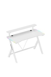 Herní stůl Huzaro Hero 1.9 RGB, bílý Obrázok pre Herní stůl Huzaro Hero 1.9 RGB, bílý