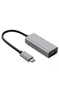 IBox IACRJ Hliníkový adaptér RJ45 na USB Typ-C 10/100/1000 Mb/s Obrázok pre IBox IACRJ Hliníkový adaptér RJ45 na USB Typ-C 10/100/1000 Mb/s