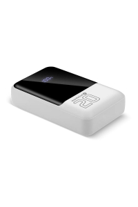 Obrázok pre Powerbank 20 000mAh, 2x USB, 1x USB-C 22,5W, QC4+, LCD screen, white