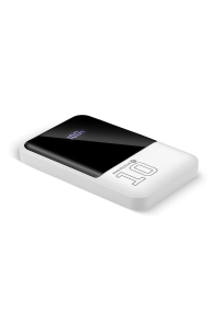 Obrázok pre Powerbank 10 000mAh, 2x USB, 1x USB-C 22,5W, QC4+, LCD screen, white
