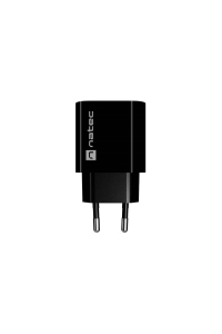 Obrázok pre SÍŤOVÁ NABÍJEČKA NATEC RIBERA 1X USB-A + 1X USB-C 20W ČERNÁ