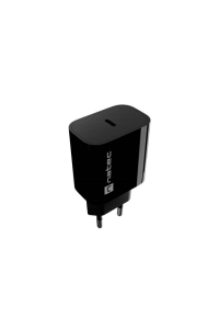 SÍŤOVÁ NABÍJEČKA NATEC RIBERA 1X USB-C 20W ČERNÁ Obrázok pre SÍŤOVÁ NABÍJEČKA NATEC RIBERA 1X USB-C 20W ČERNÁ