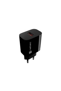 SÍŤOVÁ NABÍJEČKA NATEC RIBERA 1X USB-A 18W ČERNÁ Obrázok pre SÍŤOVÁ NABÍJEČKA NATEC RIBERA 1X USB-A 18W ČERNÁ