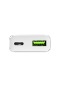 NATEC RIBERA GAN SLIM SÍŤOVÁ NABÍJEČKA 1× USB-A + 1× USB-C 20W BÍLÁ Obrázok pre NATEC RIBERA GAN SLIM SÍŤOVÁ NABÍJEČKA 1× USB-A + 1× USB-C 20W BÍLÁ