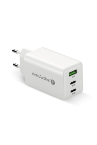 Obrázok pre Charger GaN 1 x USB, 2 x USB-C Quick Charge 4+ 65W white