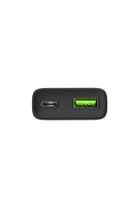 NATEC RIBERA GAN SLIM SÍŤOVÁ NABÍJEČKA 1× USB-A + 1× USB-C 20W ČERNÁ Obrázok pre NATEC RIBERA GAN SLIM SÍŤOVÁ NABÍJEČKA 1× USB-A + 1× USB-C 20W ČERNÁ