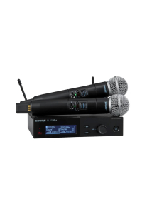 Obrázok pre Shure SLXD24D+E/58-G65 - dvojitý digitální bezdrátový systém se dvěma vysílači/mikrofony „do ruky“ (470 - 606 MHz)
