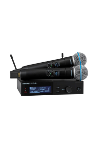 Obrázok pre Shure SLXD24D+E/B58-G65 - dvojitý digitální bezdrátový systém se dvěma vysílači/mikrofony „do ruky“ (470 - 606 MHz)