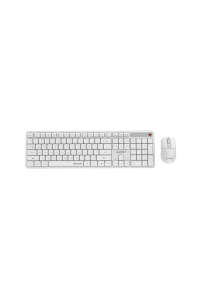 Gembird KBS-WMS-01-W Bezdrátová stolní sada Silent Key Pro Business, bílý, americké rozložení Obrázok pre Gembird KBS-WMS-01-W Bezdrátová stolní sada Silent Key Pro Business, bílý, americké rozložení