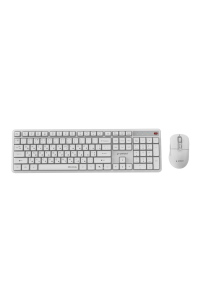 Gembird KBS-WMS-01-W-CYRL Bezdrátová stolní sada Silent Key Pro Business, bílý, RU rozložení Obrázok pre Gembird KBS-WMS-01-W-CYRL Bezdrátová stolní sada Silent Key Pro Business, bílý, RU rozložení