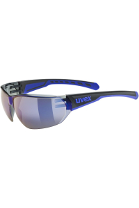 Cyklistické brýle UVEX Equate, black/blue matt/mirror blue Obrázok pre Cyklistické brýle UVEX Equate, black/blue matt/mirror blue